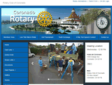 Tablet Screenshot of coronadorotary.org